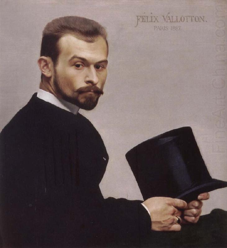 Felix Jasinski Holding His Hat, Felix Vallotton